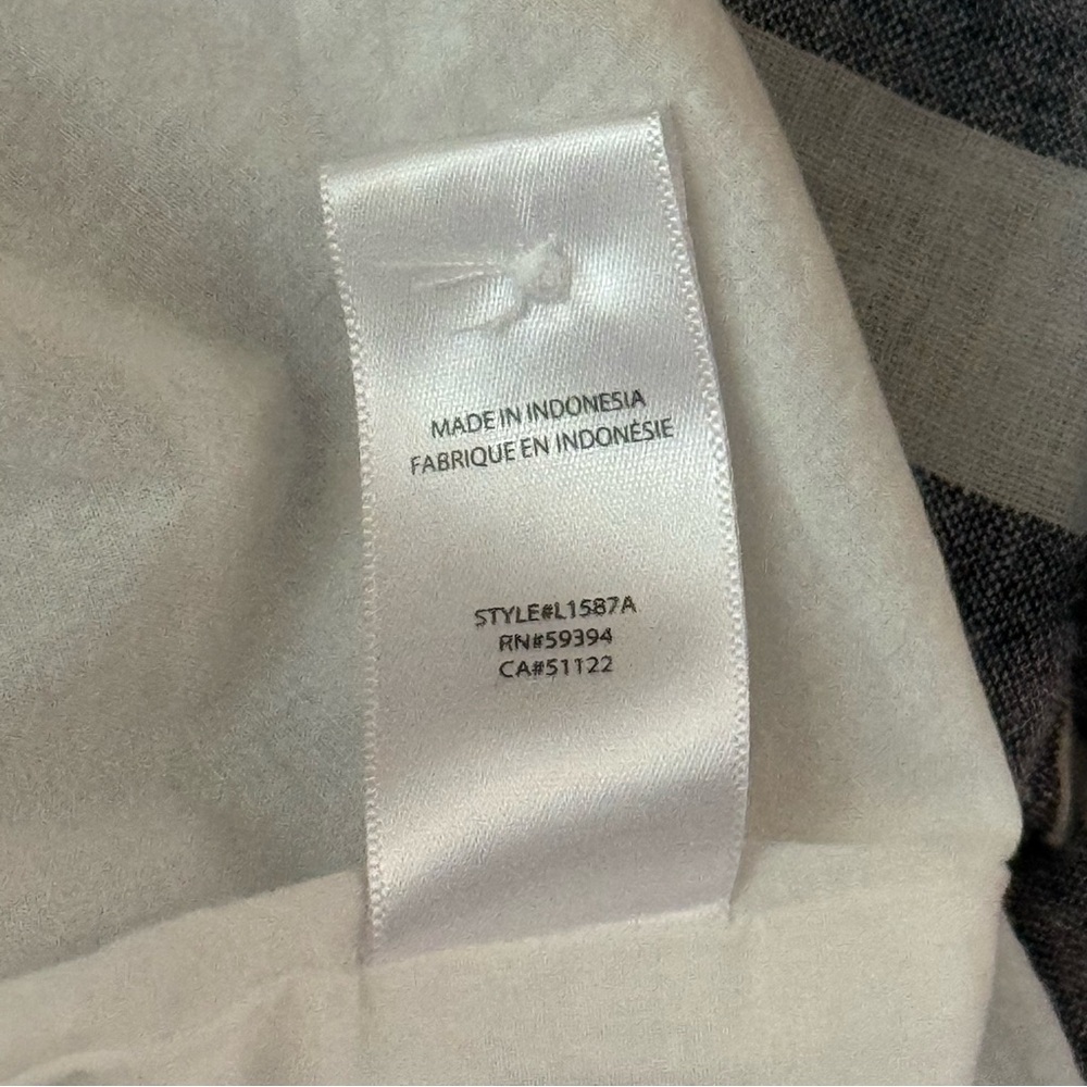 BeachLunchLounge Blue White Stripe Linen Shift Dress Sleeveless Size M - Picture 9 of 11